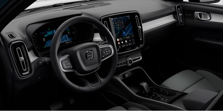 Interior de frente Volvo XC40
