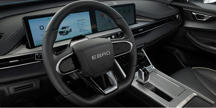 Volante y cuadro de mandos del EBRO S400