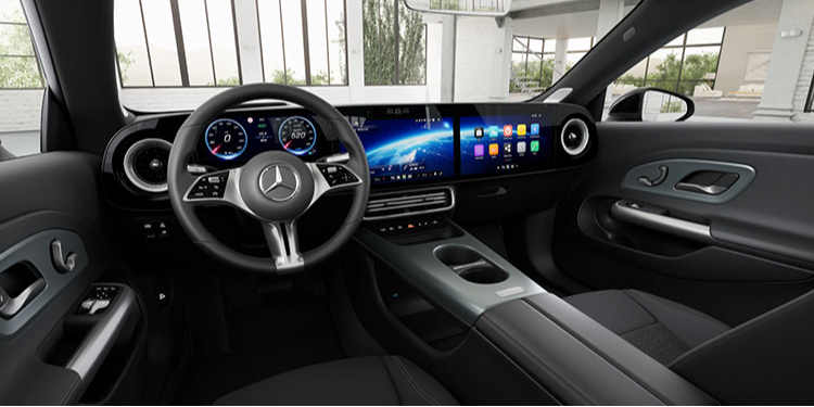 Interior del vehículo Mercedes 250+ EQ